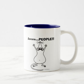 Café Em Dois Tons PESSOAS de Awww…!!! Caneca do rato