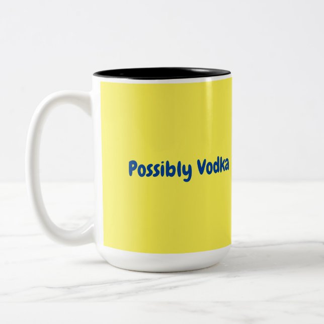 Café Em Dois Tons Possivelmente Caneca de Vodka (Esquerda)