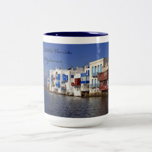 Café Em Dois Tons Pouca Veneza, caneca de Mykonos