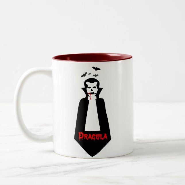 Café Em Dois Tons Presente da caneca de Dracula (Esquerda)