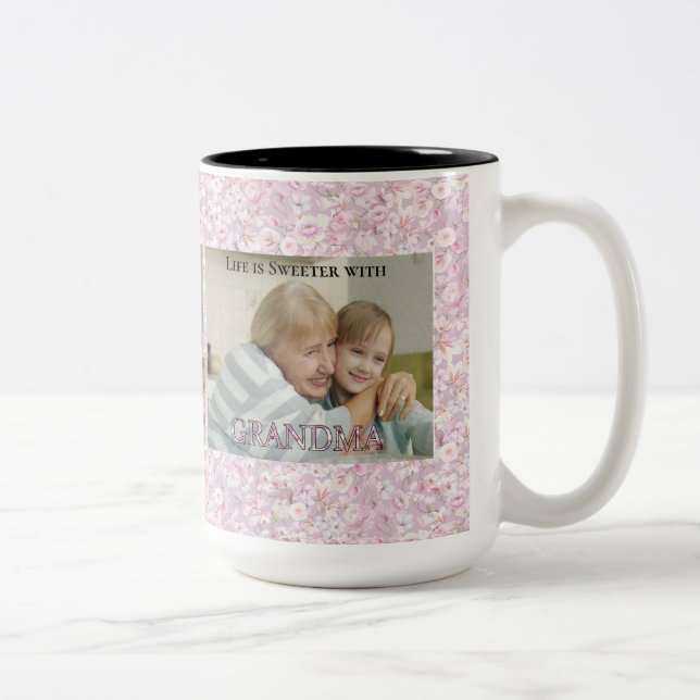 Café Em Dois Tons Presente de Férias Avó Caneca (Direita)