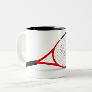 Café Em Dois Tons Preto da bola de tênis caneca do Dois-Tom de 11