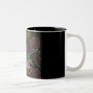 Café Em Dois Tons Preto da caneca de Moonflower