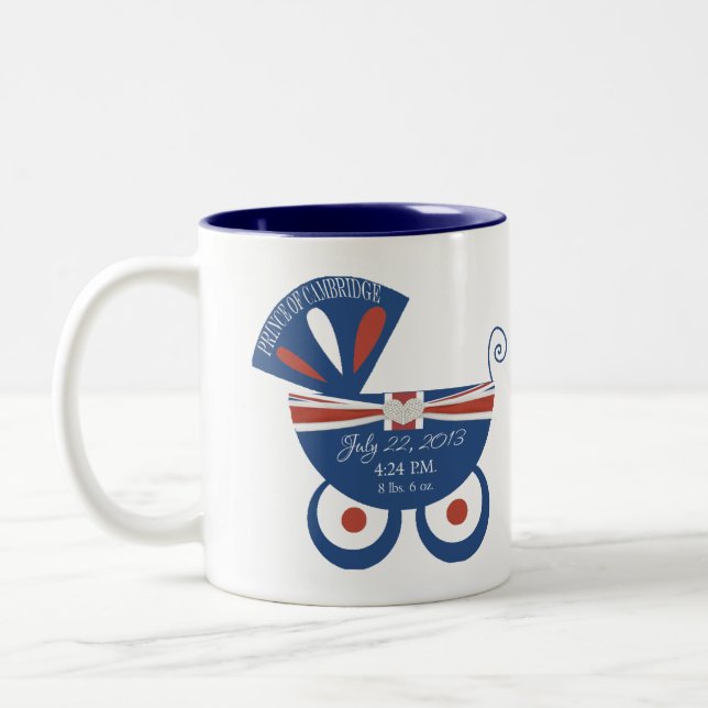 Café Em Dois Tons Príncipe real da caneca da lembrança de Cambridge (Esquerda)