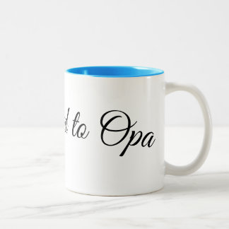 Café Em Dois Tons Promovido à caneca de Opa