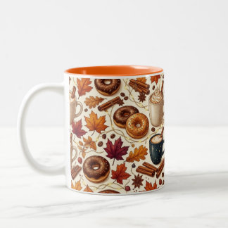 Café Em Dois Tons Protetor de Caneca de Especiarias de Abóbora de Ou