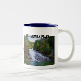 Café Em Dois Tons QUEDAS do SORO DE LEITE COALHADO, caneca de
