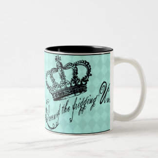 Café Em Dois Tons Rainha da caneca do universo de Frigging