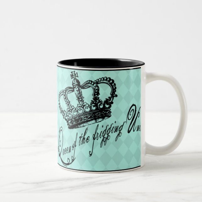 Café Em Dois Tons Rainha da caneca do universo de Frigging (Direita)