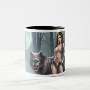 Café Em Dois Tons Rainha de Azmodeus Lycan, caneca