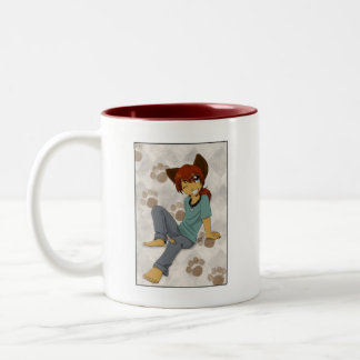 Café Em Dois Tons Randy a caneca de Weredog