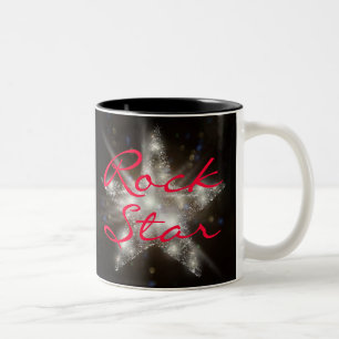 Café Em Dois Tons ROCK STAR de uma caneca