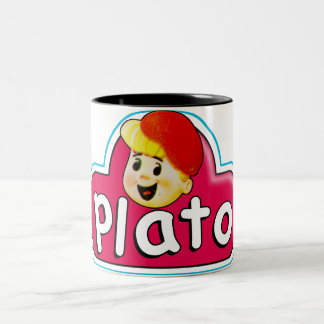 Café Em Dois Tons Roupa ateu - caneca de Plato/dó