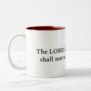 Café Em Dois Tons Salmo 23:1, Caneca de Presente