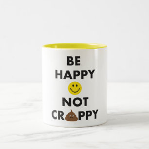 Café Em Dois Tons Seja caneca nao de ínfima qualidade feliz