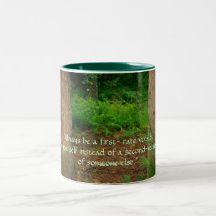 Café Em Dois Tons "Seja sempre uma caneca de primeira ordem da