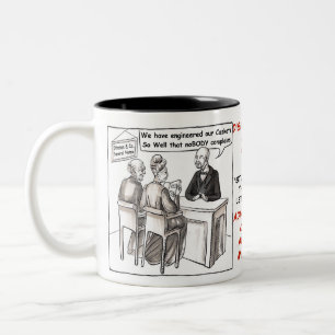 Café Em Dois Tons Série de AFTER_WORDS - caneca de CHAS e de SENHOR