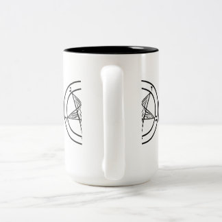 CAFÉ EM DOIS TONS SIGIL DA CANECA DO DOIS-TOM DE BAPHOMET