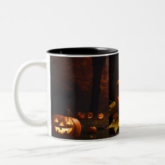 Café Em Dois Tons Spooktacular: Coleção de Caneca do Halloween