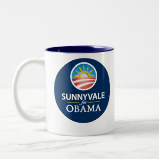 Café Em Dois Tons Sunnyvale para a caneca 1 de Obama