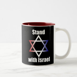 Café Em Dois Tons Suporte com caneca de Israel