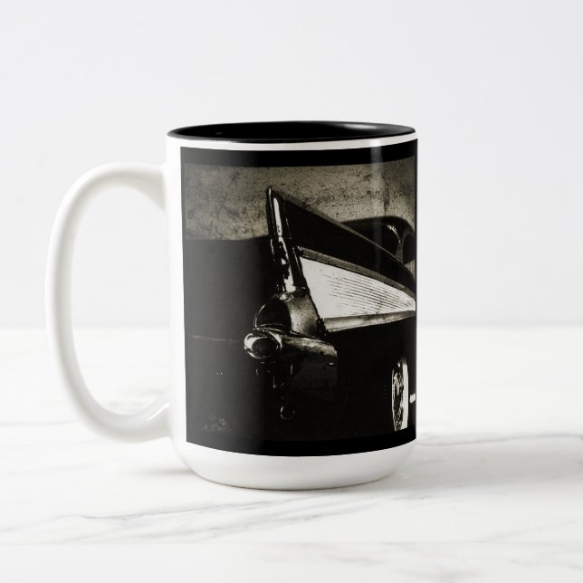 Café Em Dois Tons Tailfins - caneca 1957 de Chevy (Esquerda)