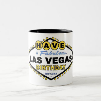 Café Em Dois Tons Tenham Uma Fabulosa Caneca De Aniversário De Las V