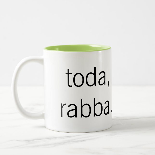 Café Em Dois Tons Toda, caneca de Rabba (Esquerda)
