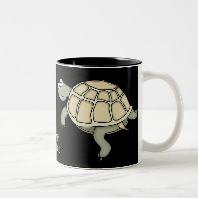 Café Em Dois Tons Turtley, uma caneca de presente de tartaruga incrí (Direita)