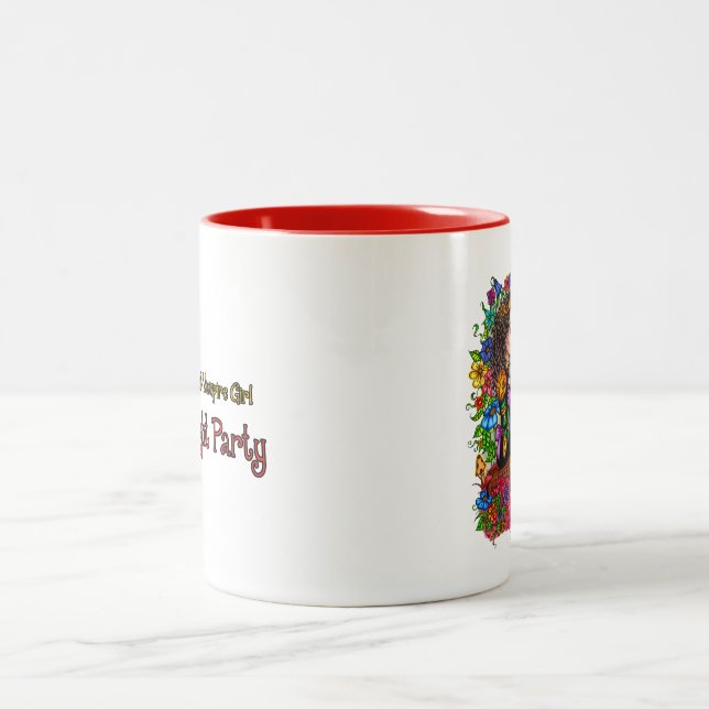Café Em Dois Tons Uma caneca do partido de BirthNight (Centro)