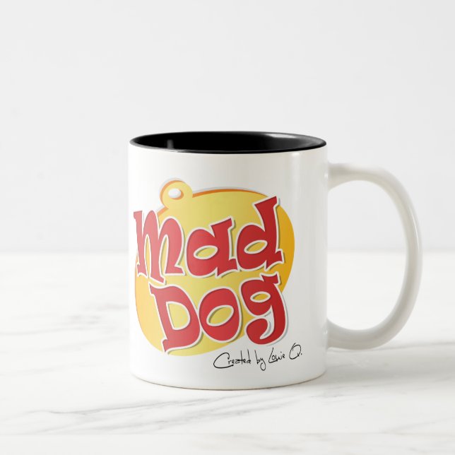 Café Em Dois Tons Uma caneca louca de Doggin (Direita)