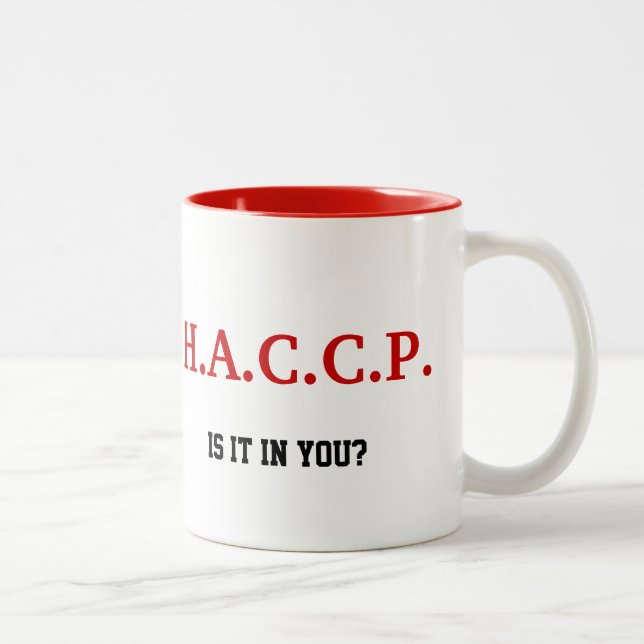 CAFÉ EM DOIS TONS VERMELHO DA CANECA DE HACCP (Direita)