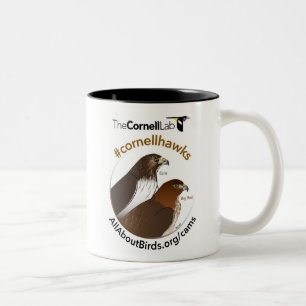 Café Em Dois Tons Vermelho grande e caneca da ilustração de Ezra