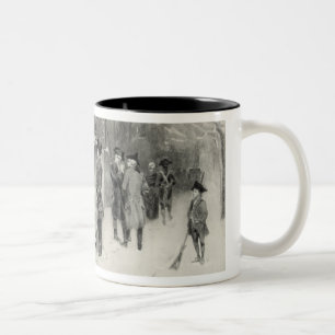 Café Em Dois Tons Véspera de Natal na caneca Colonial Times