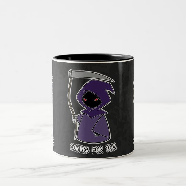 Café Em Dois Tons Vinda para você! Caneca de Deadorables (Centro)