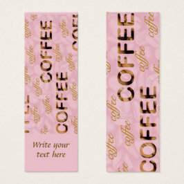 Café em favorito rosa personalizado