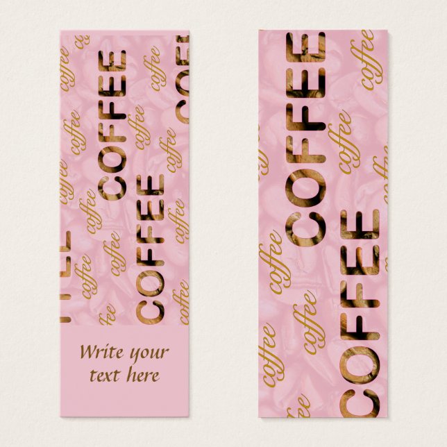 Café em favorito rosa personalizado (Frente & Verso)