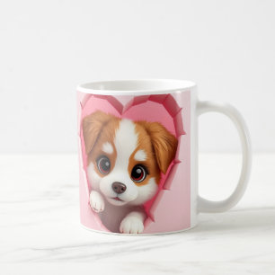 Café embalagem de caneca de cachorrinho 3d, embalagem d