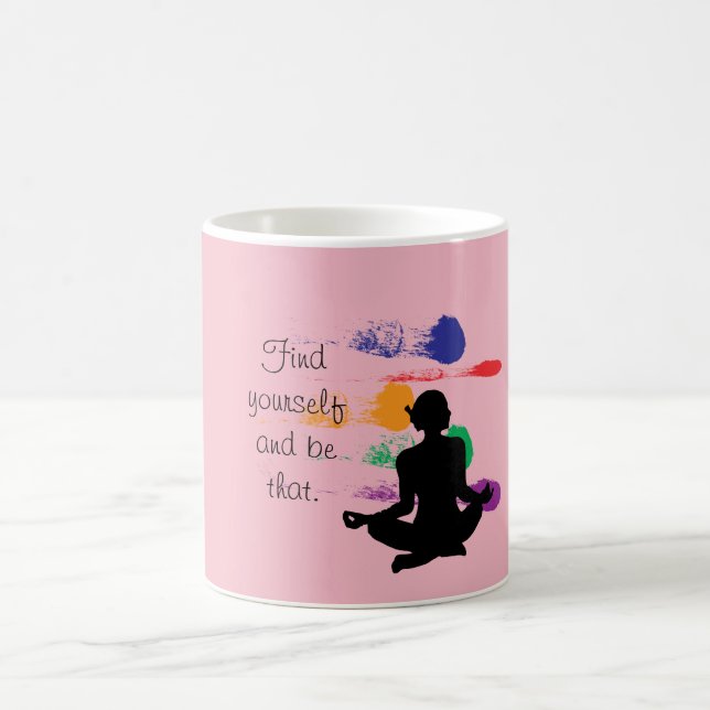 Café Encontre-se - aspas de ioga - caneca (Centro)
