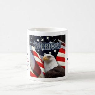 Café Engraçado caneca americana 4 de julho/Dia da Indep