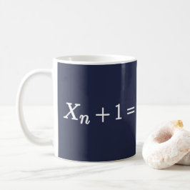 Café Equação do Mapa Logístico Caneca de Ciência Matemá