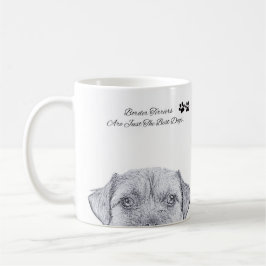 Café Esboço do cão de Terrier de beira, caneca do