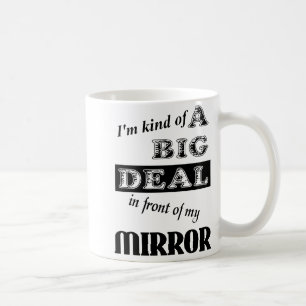 Café Espelho de Grande Negócio Caneca Divertida Humor
