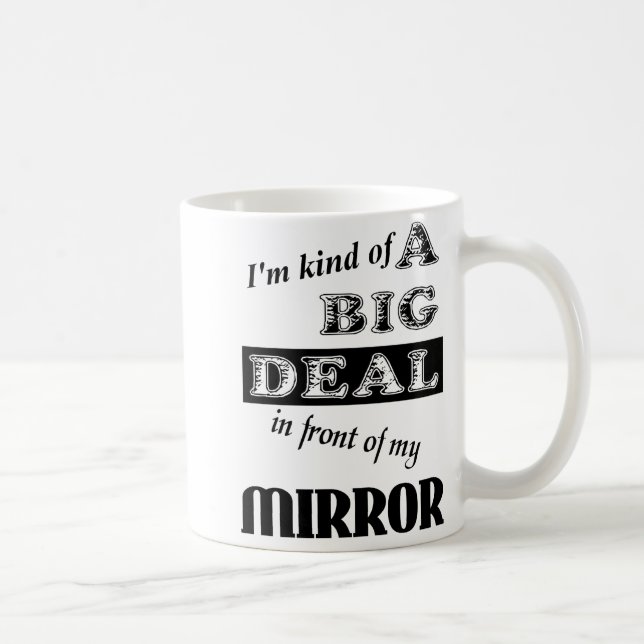 Café Espelho de Grande Negócio Caneca Divertida Humor (Direita)