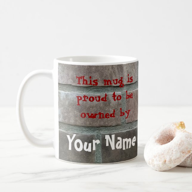 Café Esta caneca tem orgulho de ser sua propriedade! (Com Donut)