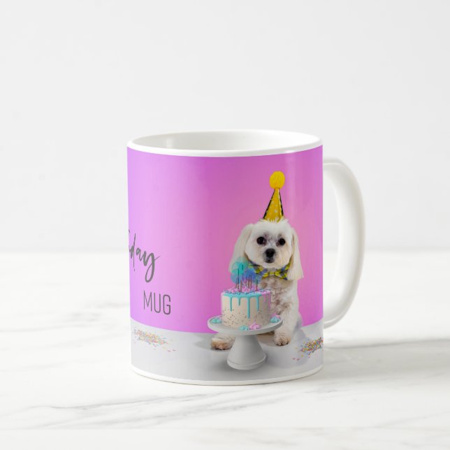 Café "Esta é a minha caneca de aniversário" (Frente Esquerda)