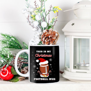 Café Esta É Minha Caneca De Futebol De Natal Com Lanche