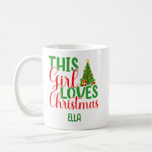 Café Esta Menina Adora A Caneca De Natal