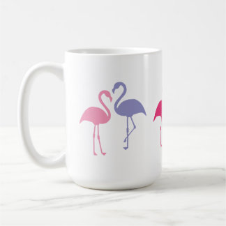 Café Estatuetas de Flamingo Grande Caneca 15 oz.