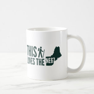 Café "Este caminhante ama Nova Inglaterra 67" caneca de